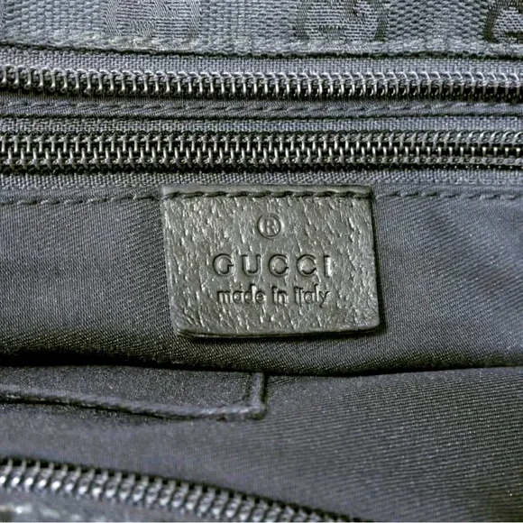 Authentic Gucci black mini canvas tote bag  (Vintage) - Picture 3 of 16